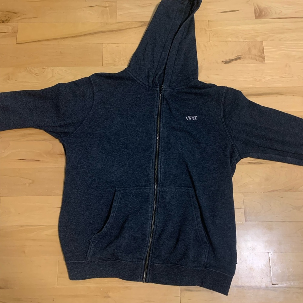 Vans grey zip up sweater